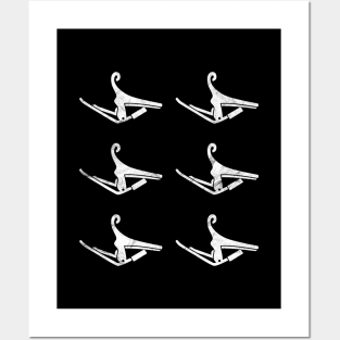 Guitar Capo Dark Theme Posters and Art